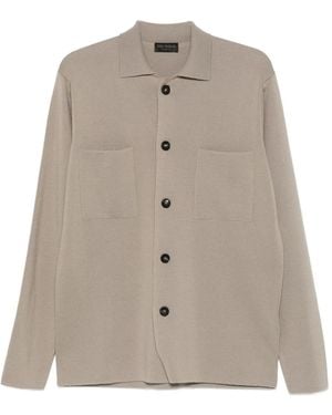 Dell'Oglio Chemise À Col Pointu - Neutre