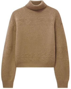 Pringle of Scotland Rollkragenpullover aus Kaschmir - Natur