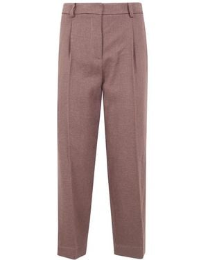 DR. HOPE Pleated Tapered Pants - Pink