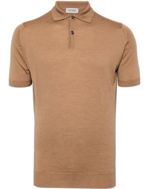 John Smedley ポロシャツ - ブラウン