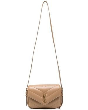Saint Laurent Loulou Toy Mini Crossbody Bag - White