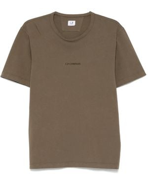 C.P. Company Logo-Detail Cotton T-Shirt - Green