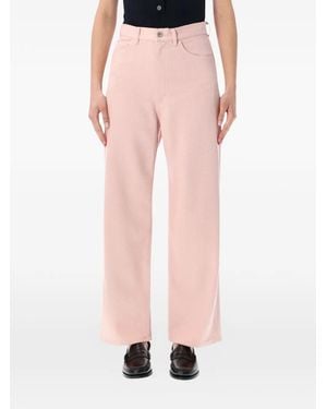 AURALEE Belt-Loops Jeans - Pink