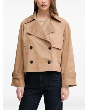 Benetton Button Double Breasted Jacket - Natural