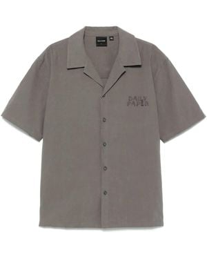 Daily Paper Chain-Stitch Shirt - Grey