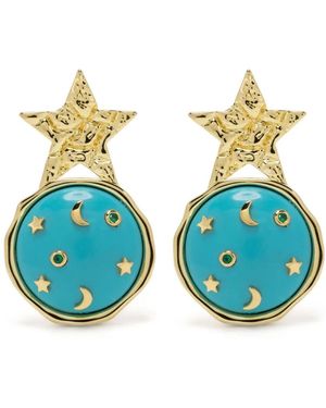 Eshvi Pendientes Star Galaxy - Azul