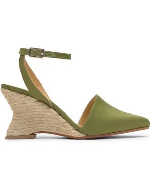 Castañer Judi Wedge Espadrilles - Green