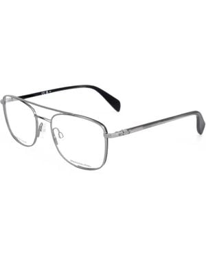 Rag & Bone Double-Bridge Glasses - Metallic