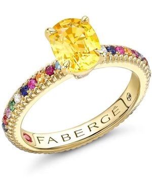 Faberge 18Kt Color Of Love Multi-Stone Ring - Metallic