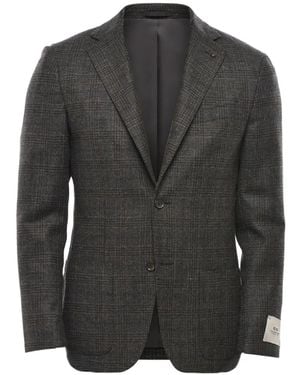 Corneliani Blazer À Carreaux - Grey