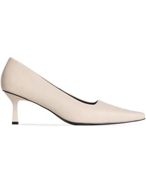 12 STOREEZ 60Mm Leather Court Shoes - Natural