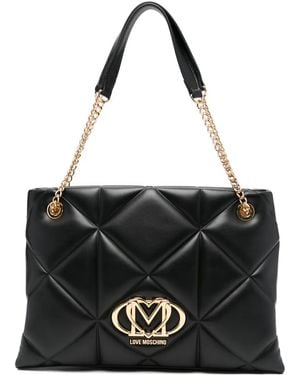 Love Moschino Quilted Shoulder Bag - Black