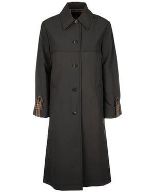 Paul Smith Button Cuff Trench - Black