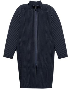 Homme Plissé Issey Miyake January コート - ブルー