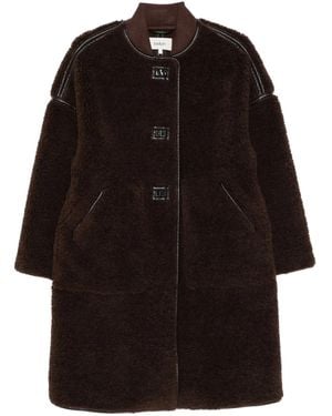 Ba&sh Millie Button-Fastening Coat - Black