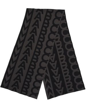 セール☆MARC JACOBS MONOGRAM NKIT SCARF マフラー セール☆MARC JACOBS MONOGRAM NKIT SCARF マフラー