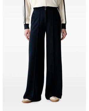 Guess Side-Stripe Wide-Leg Palazzo Pants - Black