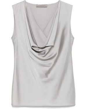 D.exterior Satin Top - Grey
