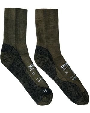 Satisfy Logo-Print Tube Socks - Black