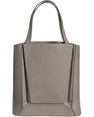 Merryl Tielman Frank Panelled Leather Tote Bag - Grey