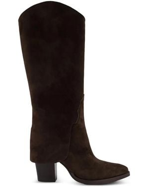 Gibaldi Botas Martina Con Puntera En Punta - Negro