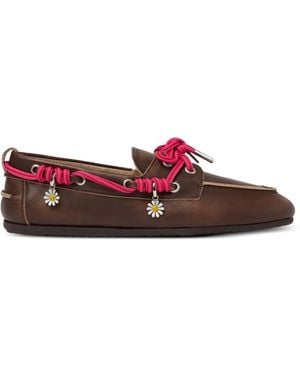 SCAROSSO Zapatos Náuticos Avery Con Charm Floral - Rojo