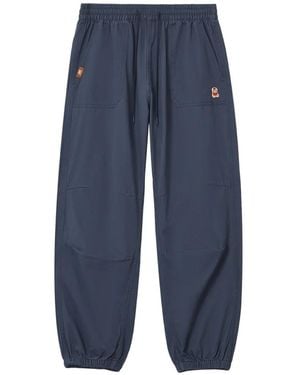 Chocoolate Logo-Patch Track Pants - Blue