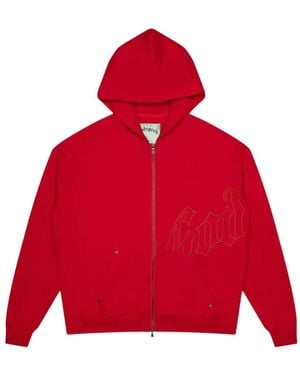 Godspeed Logo Zip Hoodie - Red