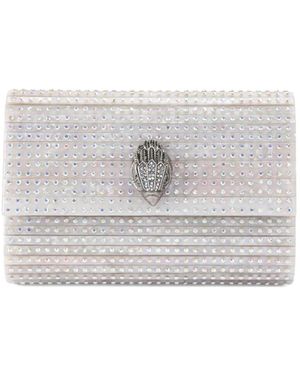 KG by Kurt Geiger ビジュートリム クラッチバッグ - ホワイト
