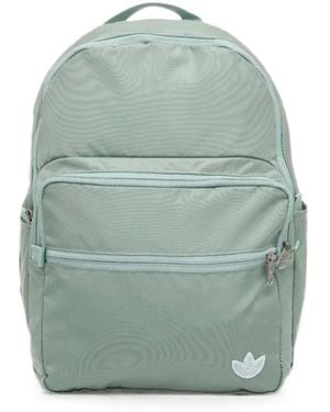 adidas Mochila Con Logo Bordado Y Cremallera - Azul