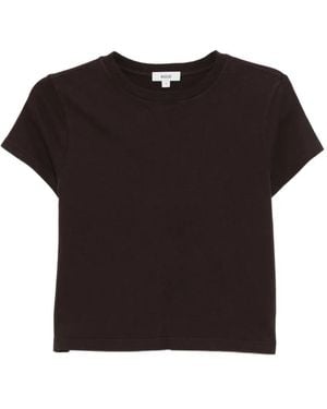 Agolde Adine Shrunken T-Shirt - Black