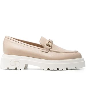 Casadei Leather Loafers - Natural