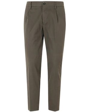 BE ABLE Pleated Tapered-Leg Trousers - Grey