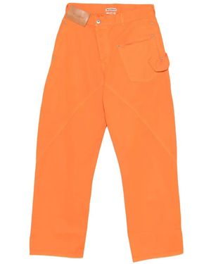 JW Anderson Logo-Patch Jeans - Orange
