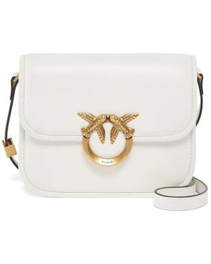 Pinko Medium Shoulder Bag Love Bag Box - White