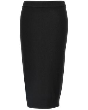 Saint Laurent Mila Pencil Skirt - Black