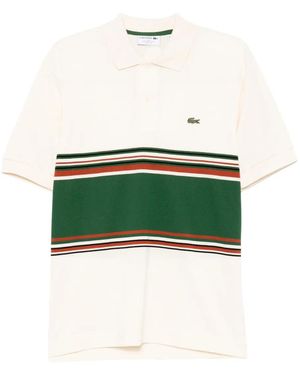 Lacoste Striped Polo Shirt - Green