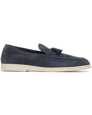 Doucal's Tassel-Detail Loafers - Blue