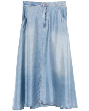 Pierre Louis Mascia Aloe Clear Pocket Skirt - Blue