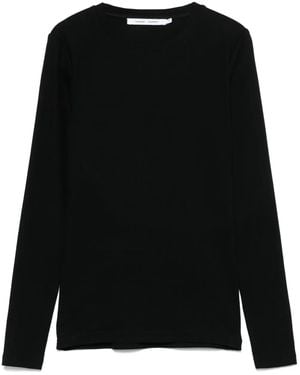 Samsøe & Samsøe Fine Ribbed T-Shirt - Black