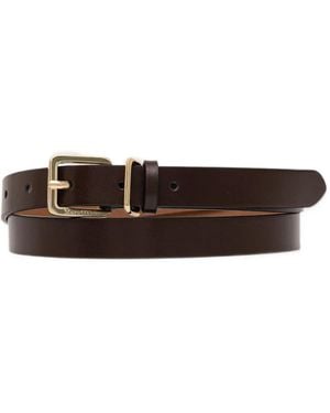 Marc O' Polo Lara Logo-Engraved Buckle Belt - White