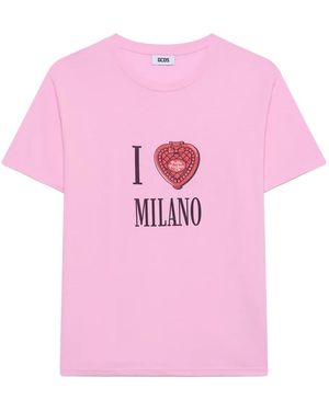 Gcds Polly Pocket Milano T-Shirt - Pink
