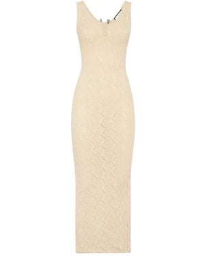 Philipp Plein Monogram Midi Dress - White