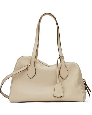 Atp Atelier Noale Grained Leather Tote Bag - Natural