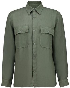 120% Lino Long-Sleeve Shirt - Green