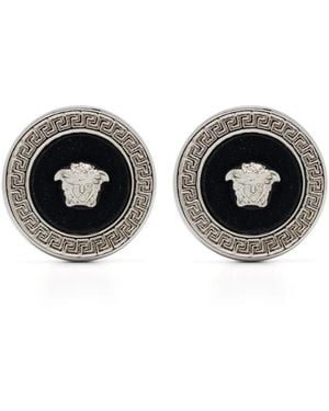 Versace Ohrstecker Mit Medusa - Schwarz