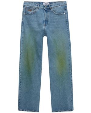 MSGM Logo-Detail Jeans - Blue