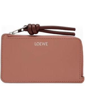 Loewe Knot Coin Card-Holder - Pink