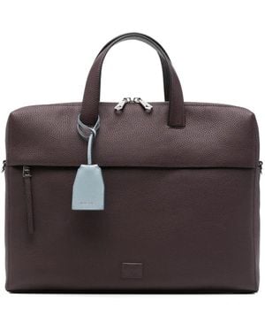 Paul Smith Grained-Leather Briefcase - Brown