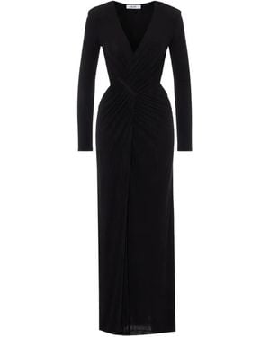 ELEH Ruched Maxi Dress - Black